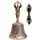 Large Tibetan Singing Bowl Bell & Dorje Set - 18cm Bronze Meditation Altar