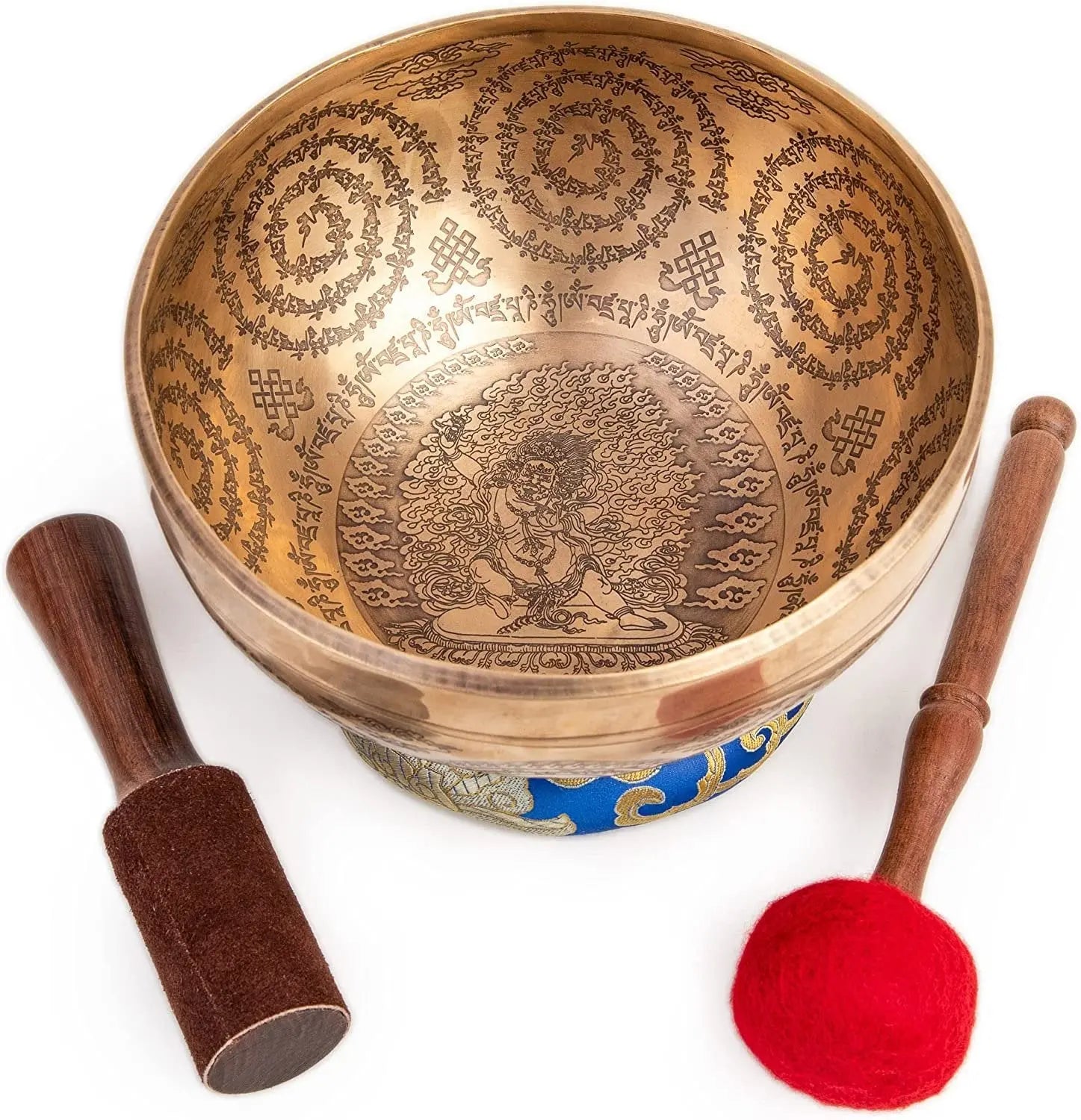Master Healing Tibetan Singing Bowl Set for Sound Bath & Chakra Meditation - 9-Inch"