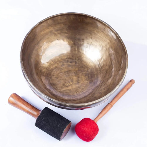 9-Inch Tibetan Antique Singing Bowl Set