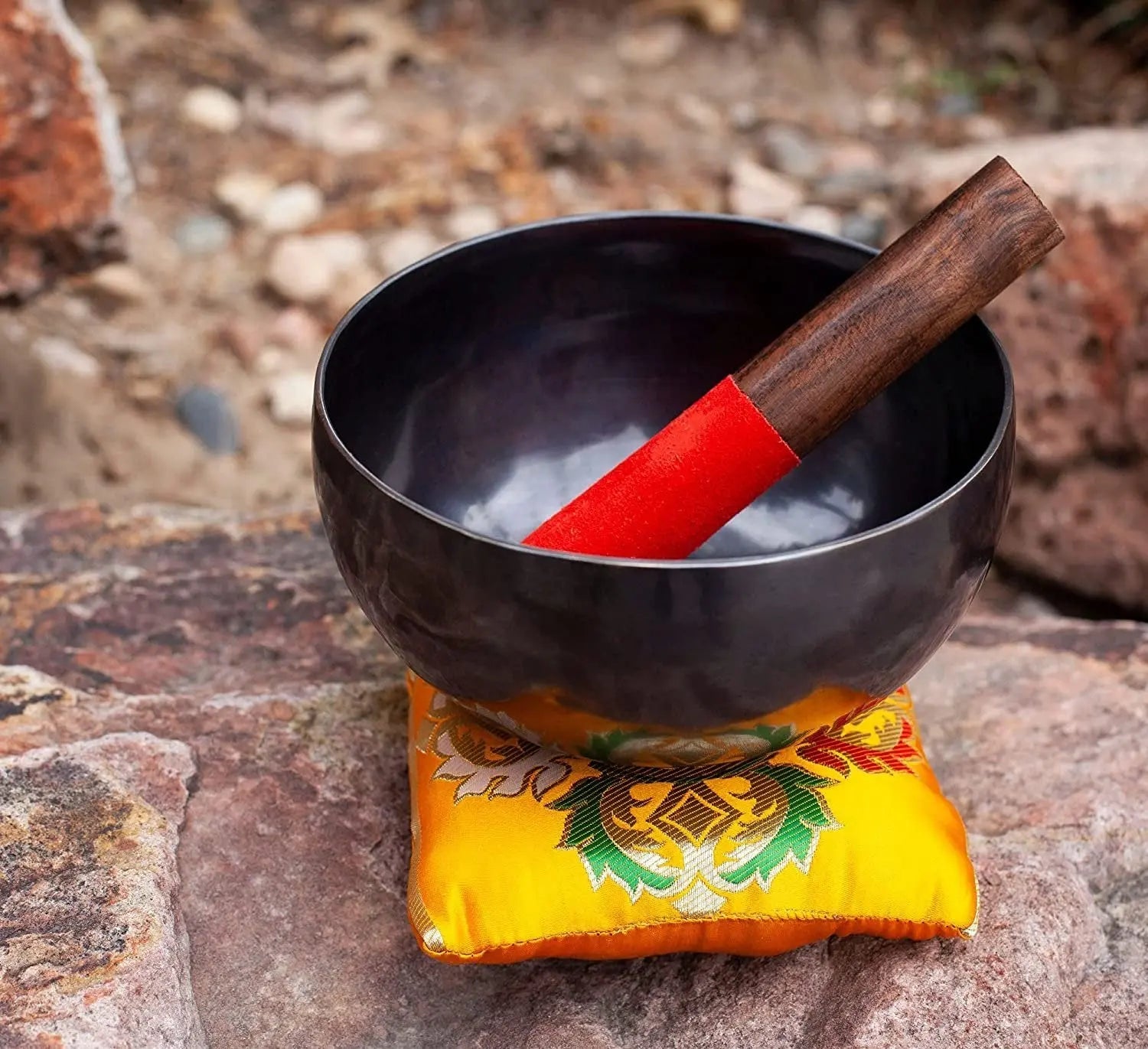 Karma Vibe Tibetan Singing Bowl - 7.5-Inch Bronze