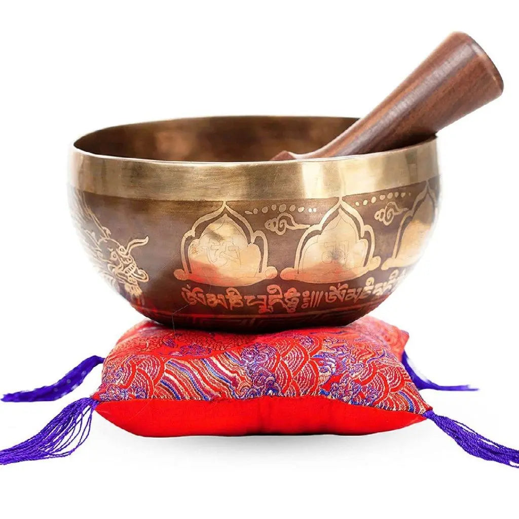 Sacred Mantra 7-Inch Tibetan Singing Bowl