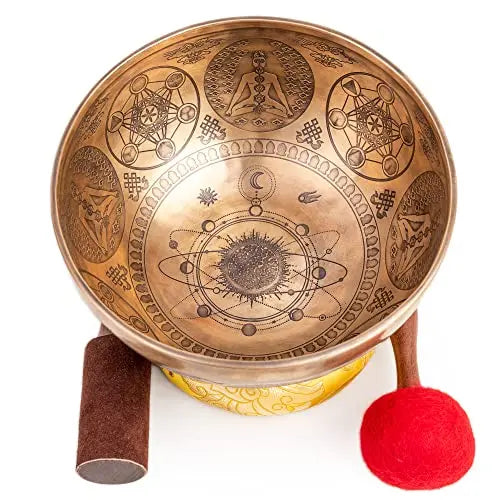 Large Tibetan Planetory Singing Bowl