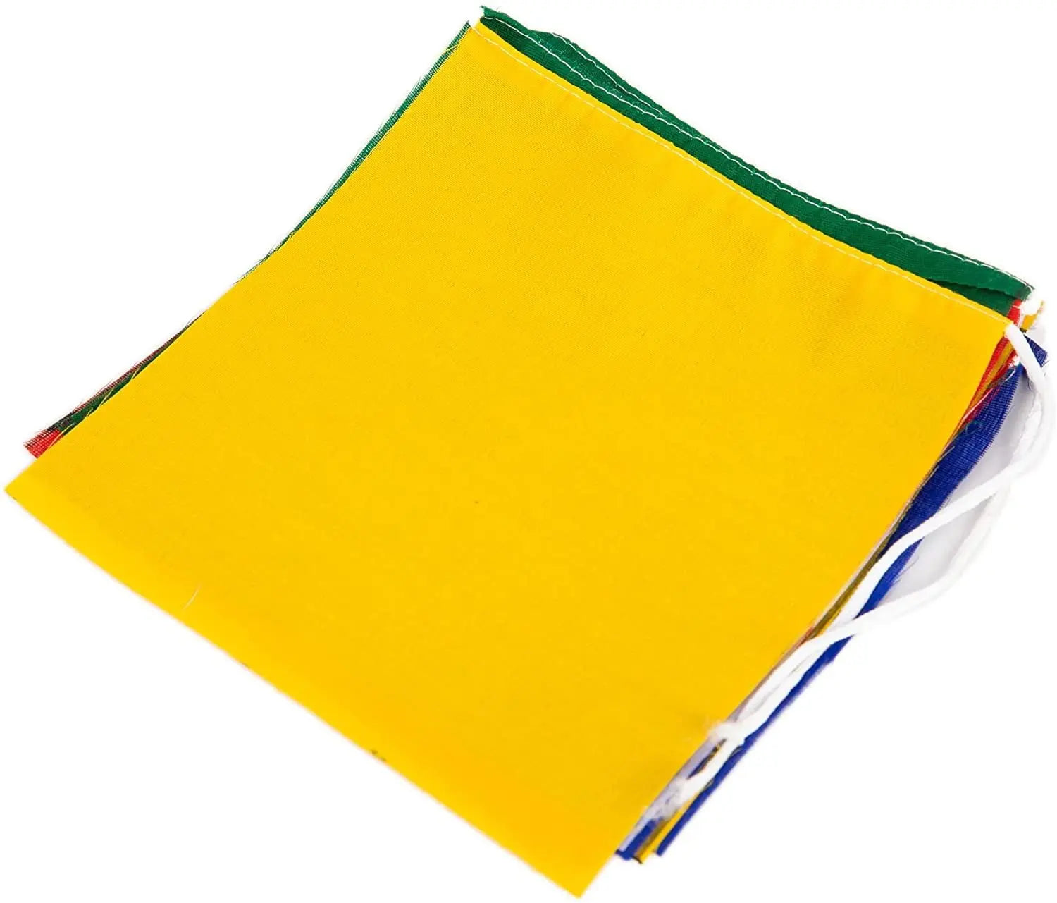 Blank Tibetan Prayer Flags Set of 10 - 5 Colors for Arts & Crafts Decoration